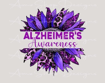 Alzheimer&#39;s Awareness png, Purple Ribbon png, End Alzheimer&#39;s png, Alzheimer Mom Dad, Gift For Mom Dad Grandmother Grandfather