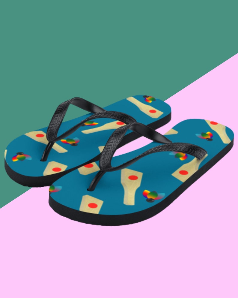 Tongs Unisex Hanetsuki / Sandales de plage de style japonais / Sandales à lanières Unisexes colorées et confortables / Chaussures sliders dété japonaises image 5