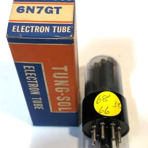 Vintage NOS Tung Sol 6N7 Electron Amplifier Radio Vacuum Tube in Box T349