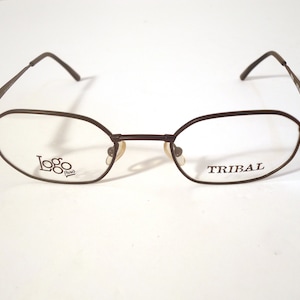 Logo Paris France Tribal Eyeglasses Frames Matt Black 1417 48-21 140 Lot 993