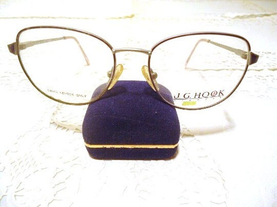 Hook Designer Eyeglasses Eyeglass Frames Belinda Blue Vintage - Main Image