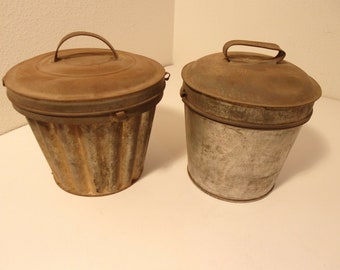 2 Antique Dessert Molds Form Chocolate Jello Pudding Candy Bundt Cake Fries