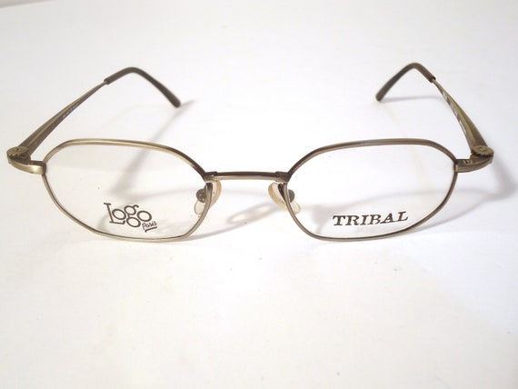 Logo Paris France Tribal Eyeglasses Frames Pewter… - image 1