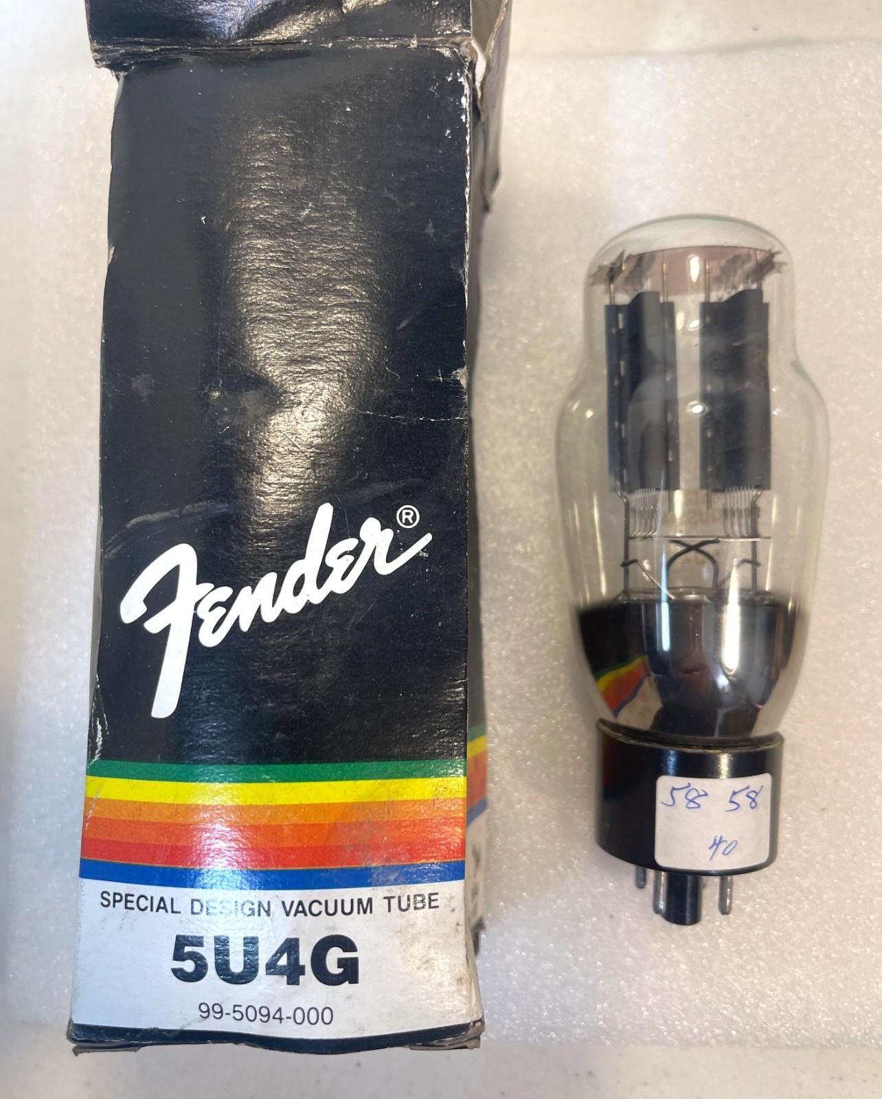Vintage NOS Fender 5U4G Rectifier Amplifier Radio Vacuum Tube TV-7