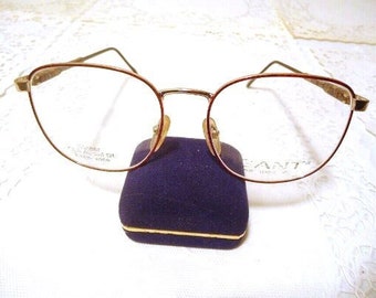 Large Vintage Gant Eyeglass Frames  Tortoise Brown Belmont 54 17 145 Lot 338