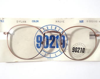 Vintage Beverly Hills 90210 Eyeglass Frames Dylan Mauve 50 20 145  Lot 425