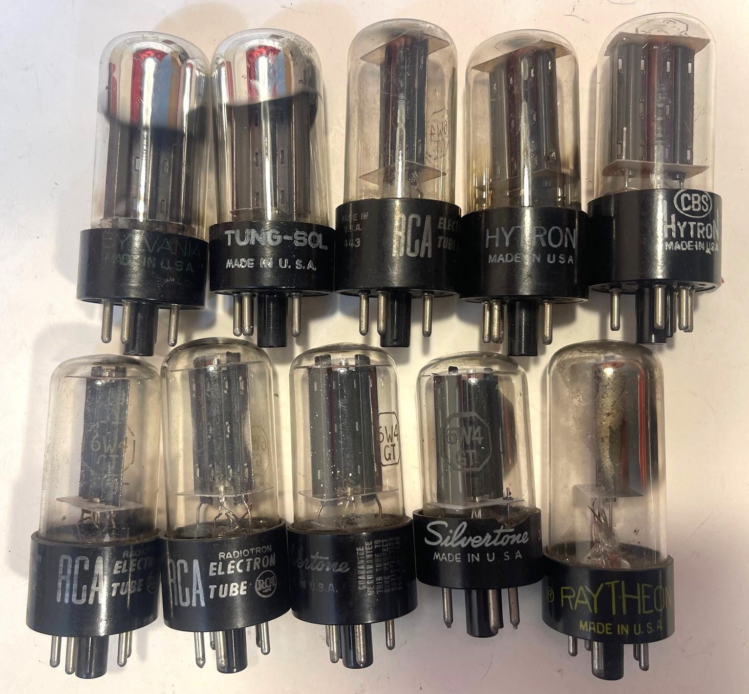 ヴィンテージ 6W4 GT 電子アンプ ラジオ用真空管 RCA Tung-SOl CBS B75