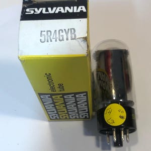 NOS Sylvania 5R4GYB Electron Radio Amplifier Vacuum Tube TV-7 Tested B27