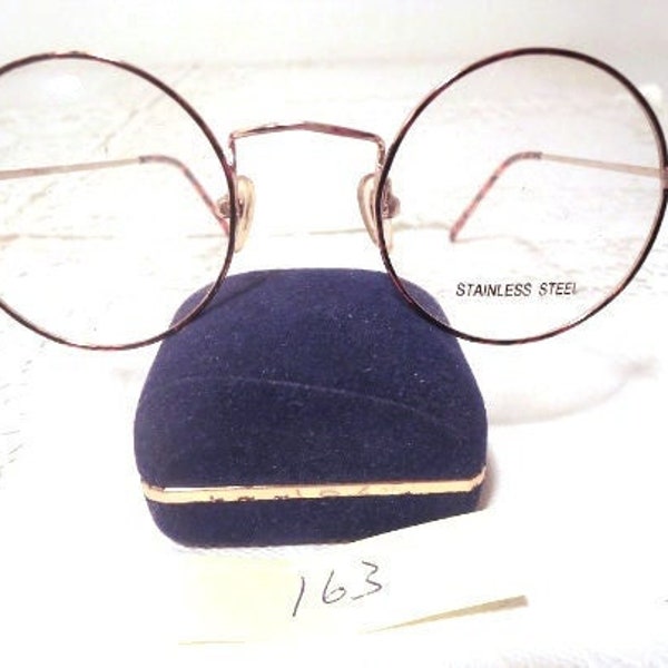Harry Potter Round Metal Eyeglass Frames Demi Amber Gold 44/18 145 Lot 163F