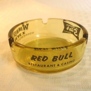 Vintage Star Winners Inn Red Bull Casino Restaurant Ashtray Trinket Dish Lot 240