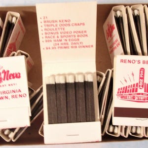 4 vintage cal neva casino matchbooks advertising fresh pull from box