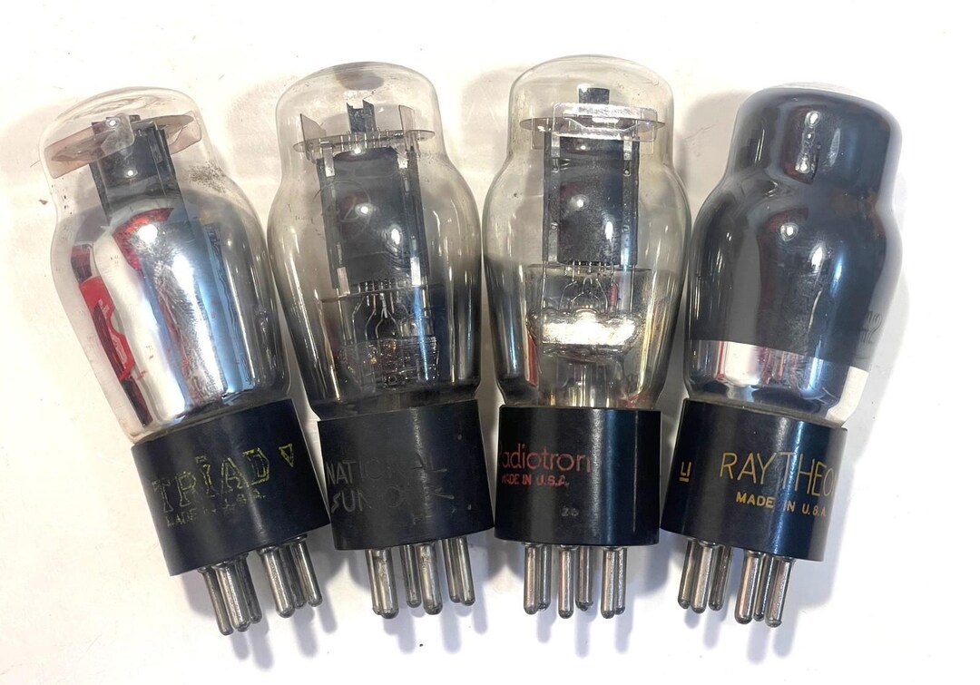 4 Type 42 NU Radiotron Electron Amplifier Radio Vacuum Tubes TV-7 ...