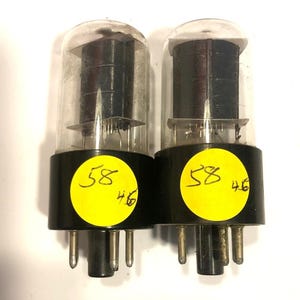 Amperex USN 7308 Vacuum Tube - E188CC - Gold Pins - 6922