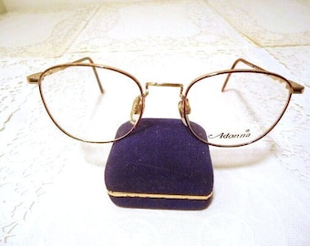 Montura de gafas vintage Adonna Collection en color dorado con efecto tortuga 54/18 135 Lote 219A