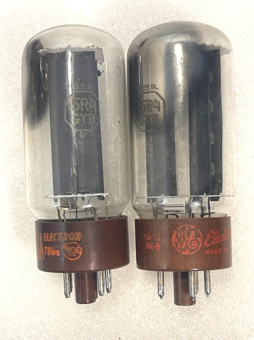 Ge Rectifier 2 Vintage GE Rca 5R4 Gyb Rectifier Amplifier Radio Vacuum Tube TV-7 ...