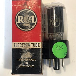 RCA 6W6 GT Amplifier Radio Electron Vacuum Tube TV-7 Tested T121