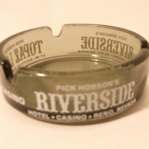 Vintage Pick Hobson Riverside Casino Advertising Ashtray Trinket Dish L114