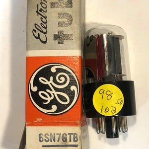 NOS GE 6SN7 GTB Electron Amplifier Radio Vacuum Tube in Box TV7 Tested B10