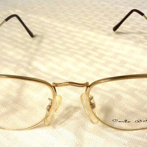 Vintage Carlo Bellini Paris Eyeglass Frame Gold Black 53-18 145 3003  Lot 319