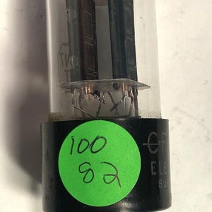 Crossley RCA 6SN7 gt Radio Amplifier Electron Vacuum Tube TV-7 Tested Strong T64
