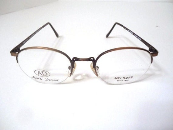 Alfonse Dumont Melrose Eyeglass Frames Antique Br… - image 1