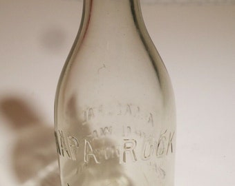 Vintage Embossed Napa Rock Mineral Water Bottle