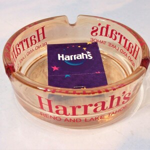 Vintage casino cenicero harrah's club reno cenicero cerillas baratija anillo plato l9