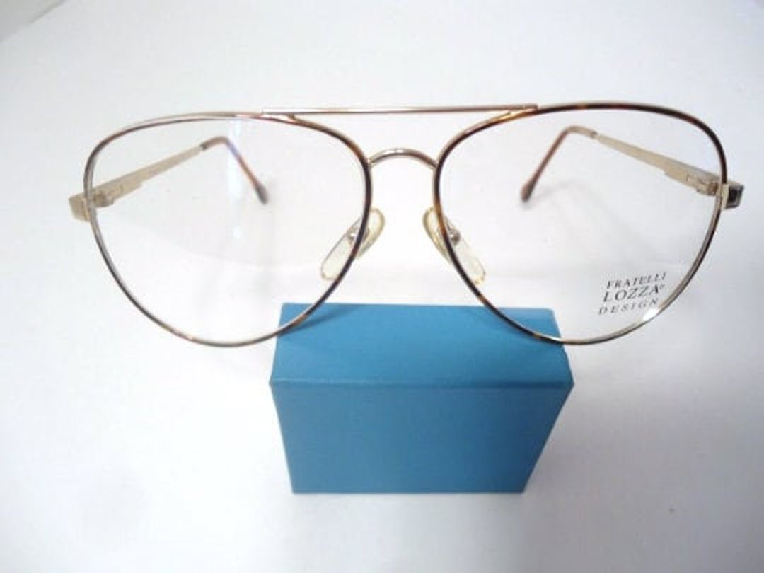 Fratelli Lozza Fratelli Lozza Eyeglasses Italy Phoenix GEP Tortoise Large Eyeglass ...