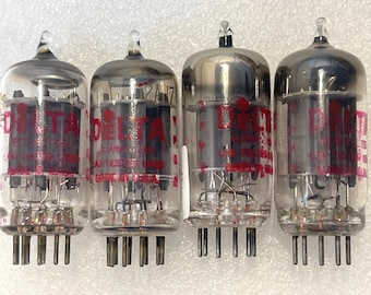 3 RCA 12AU7 12AU7A ECC82 Black Plate Vacuum Tubes Lot Of Three