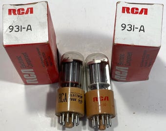 RCA NOS 931-A 931-VA Fotomultiplicador Amplificador de Electrones Tubos de Vacío de Radio B90