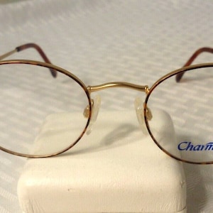 Vintage Charmant Eyeglass Frames Model 55 Gold Ambe 47-20 140  Lot C20
