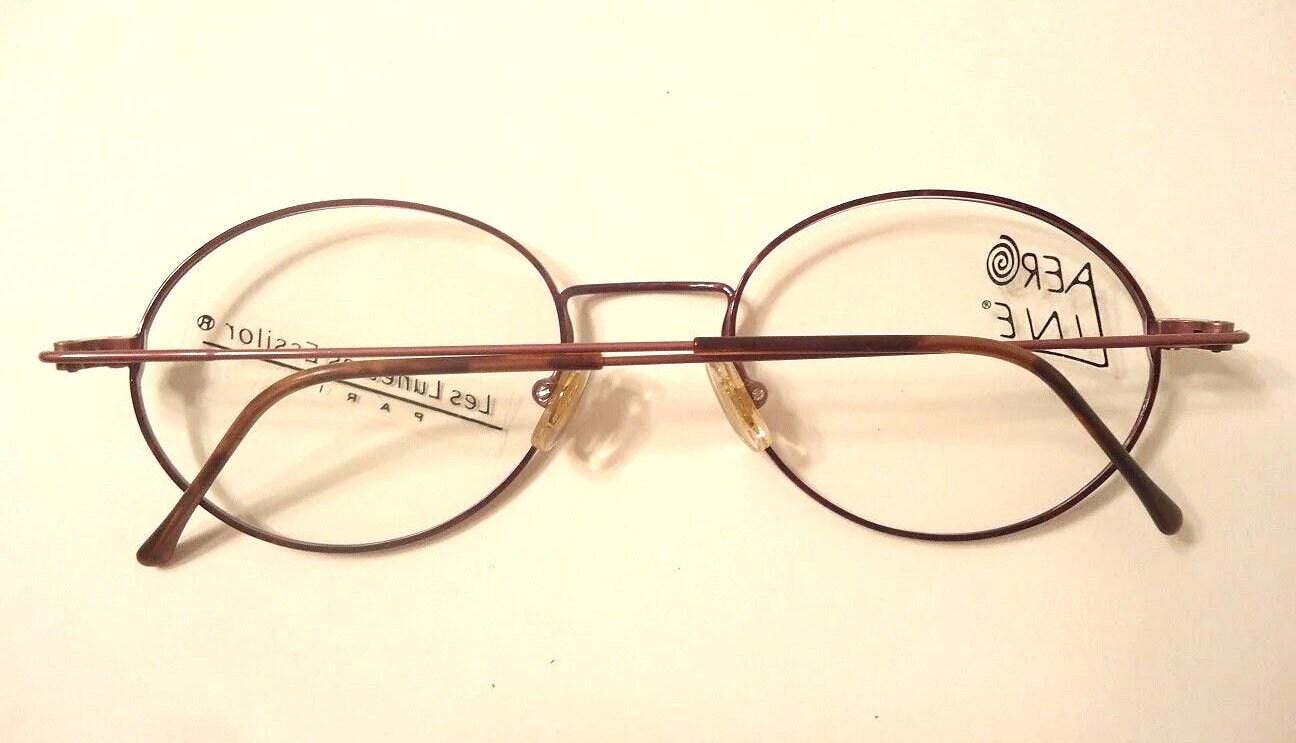Paris France Logo Aero Line Eyeglass Frames 843 Pink Violet 50-19
