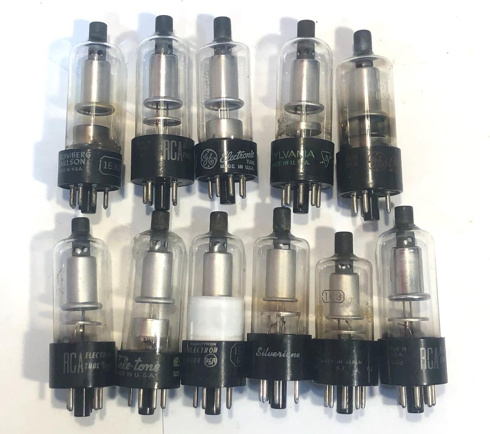 11 ビンテージ電子アンプ ラジオ用真空管 GE RCA 1B3GT 3a3 1k3 T451