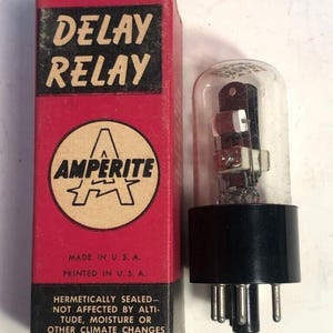 Vintage Amperite 26NO30 30 Second Delay Relay Amplifier Radio Vacuum Tube NOS