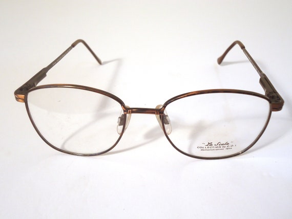 Vintage Designer Eyeglass Frames La Scala 938 Ant… - image 1