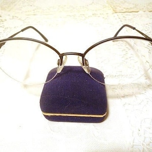 Aristar Designer Eyeglass Frames Half Rim Matte Blue 54 18 135 Lot 386 Vintage