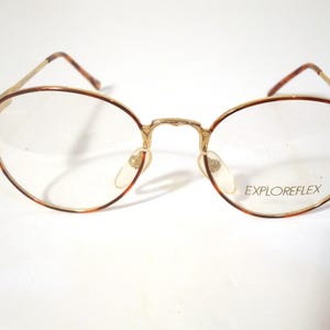 Montures de lunettes Explore Flex 2300, plaqué or 18 carats écaille 51-15 135 Lot 970
