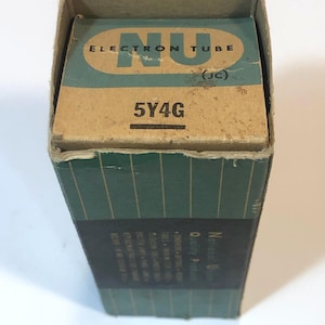Vintage NU 5Y4G Electron Radio Amplifier Vacuum Tube TV-7 Tested B26