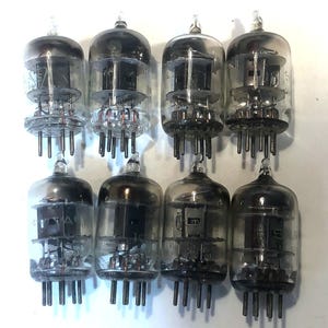 8 Vintage GE 6AK5 5654 Electron Amplifier Radio Vacuum Tubes TV-7 Tested S103