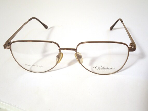 Wilshire Designs Eyeglass Frames Silver Black Siz… - image 1