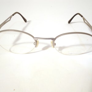 Eyetel Italy Designer Eyeglasses Frames Groove Brushed Silver 48-21 135 Lot A10