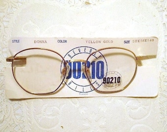 Beverly Hills 90210 Eyeglass Frames Donna Yellow Gold 50-18 140  Lot 718