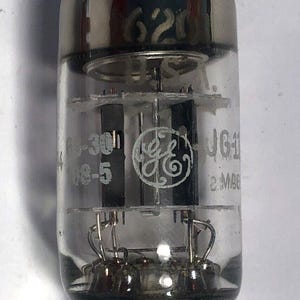 Vintage GE 6201 (12AT7) Audio Amplifier Radio Vacuum Tube TV-7 Tested