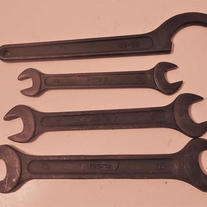 3 Open end Metric Wrenches 10-19 and 45-52 Spanner Wrench Bicycle Bike Tools