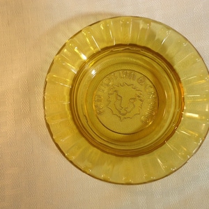 Vintage Red Lion Hotel Casino Glass Ashtray Trinket Dish Lot 204