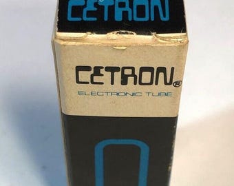 Amplificador de radioaficionado de vacío Cetron 5582 vintage en caja