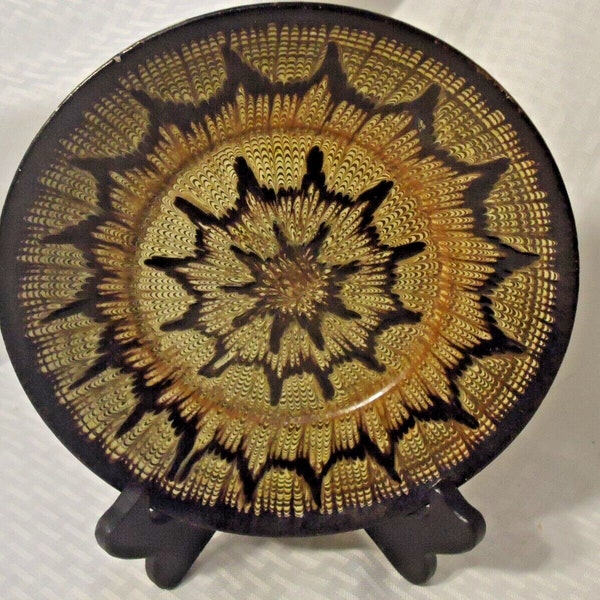 Vintage Keramik Keramika Austria Glazed Pottery Plate 9"