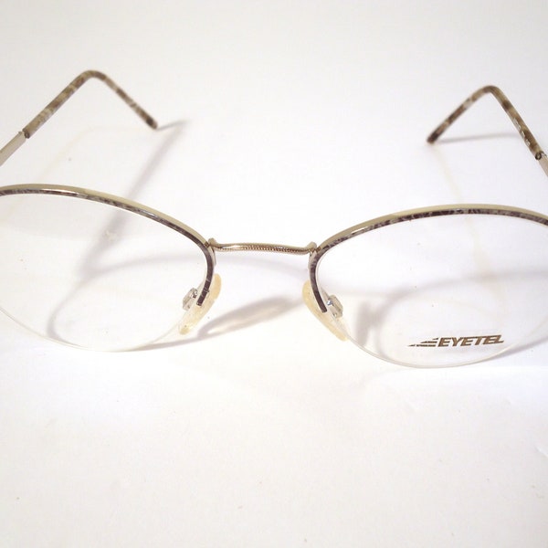 Eyetel Italy Designer Eyeglass Frames Miguel Blue Splatter 52-20 140 Lot 889