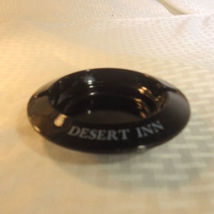 Cinzeiro de vidro para publicidade vintage Desert Inn Hotel Casino Las Vegas Nevada