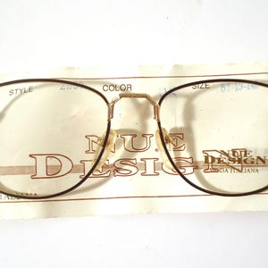 Moda Italia Nue 2290 Eyeglass Frames Gold Brown Marble 51-19 140 Lot 828